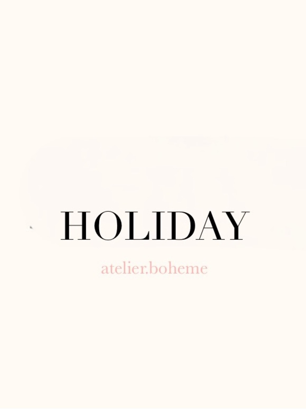 Shop Holiday